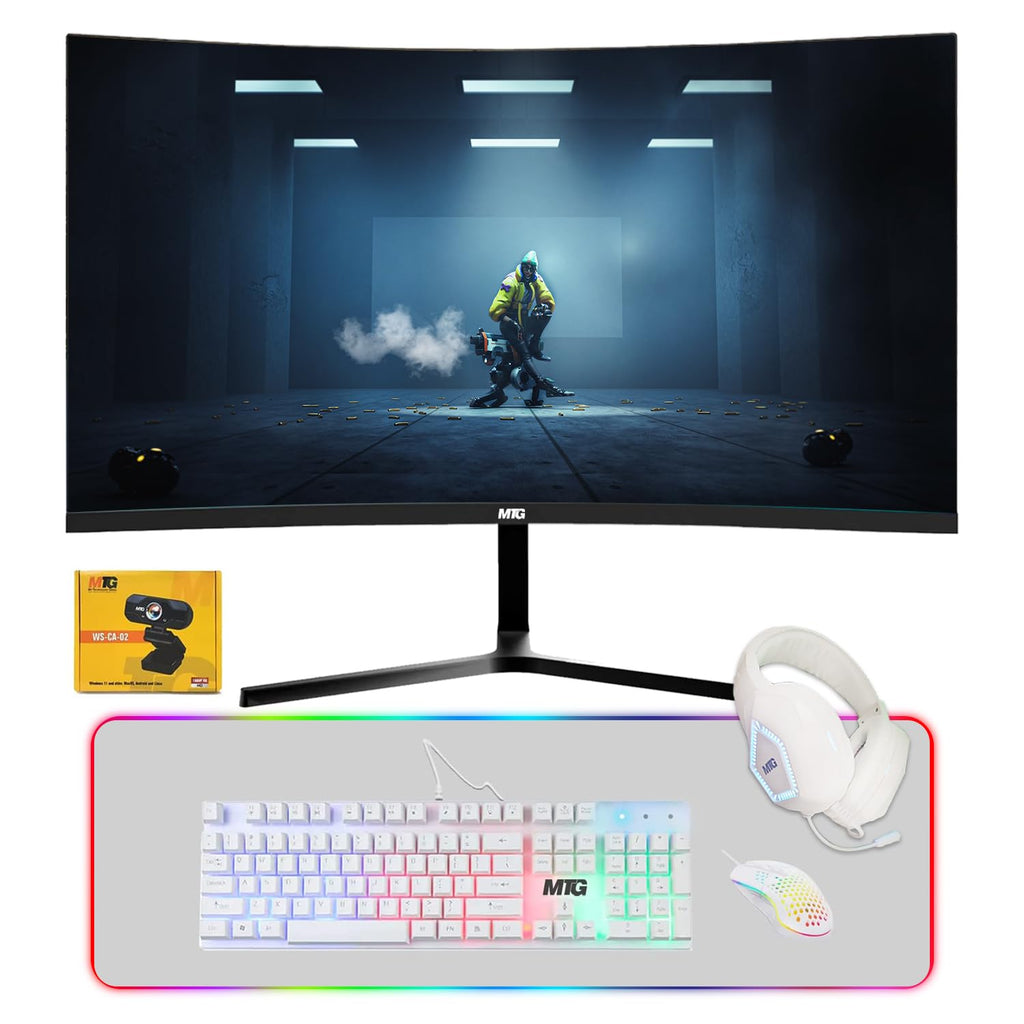 Restored TechMagnet All in one Desktop Computer,Cheetah 6,Intel Core i5 6th Gen 2.5 GHz,8GB DDR3,120GB SSD,27 inch LED Monitor,MTG Gaming Kit with Webcam,Windows 11 Pro (Renewed)