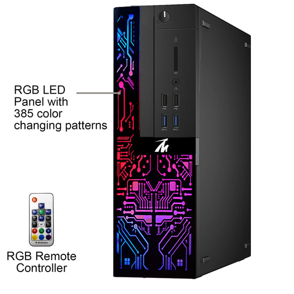 Restored TechMagnet Computer Desktop PC,Intel Core i3-6100,Siwa 6,22 inch Monitor,8GB RAM,120GB SSD (Fast Boot),1TB HDD,1GB Graphic Card RGB Keyboard Mouse,WiFi,Windows 11 Professional (Renewed)