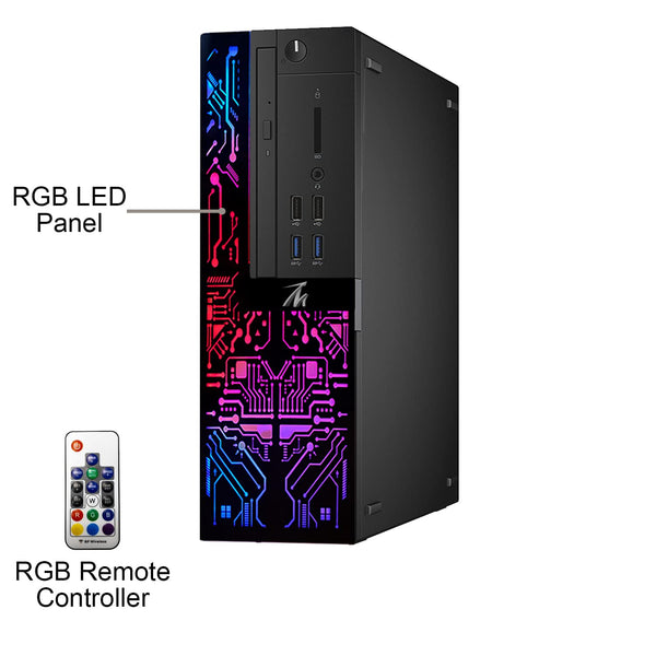 Restored TechMagnet Gaming PC Desktop Intel Core i5 6500 3.2GHz,Siwa 6 with AMD RX-550 4GB DDR5,16GB RAM,480GB SSD + 2TB HDD,HDMI,DVI,VGA,RGB Keyboard,Mouse,Wi-Fi,Windows 11 Professional (Renewed)