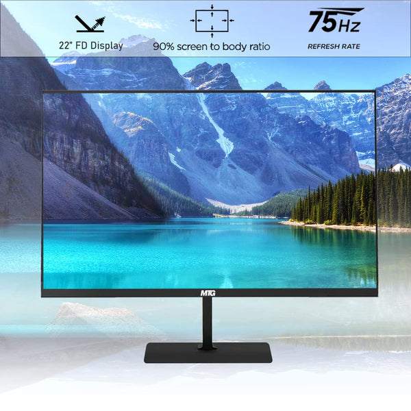 TechMagnet All in one Desktop Computer, Cheetah 4, Intel Core i5 4th Gen 2.5 GHz, 22 Inch Monitor, MTG RGB Keyboard Mouse, RGB Speaker and Webcam, Win10 Pro (Refurbished)