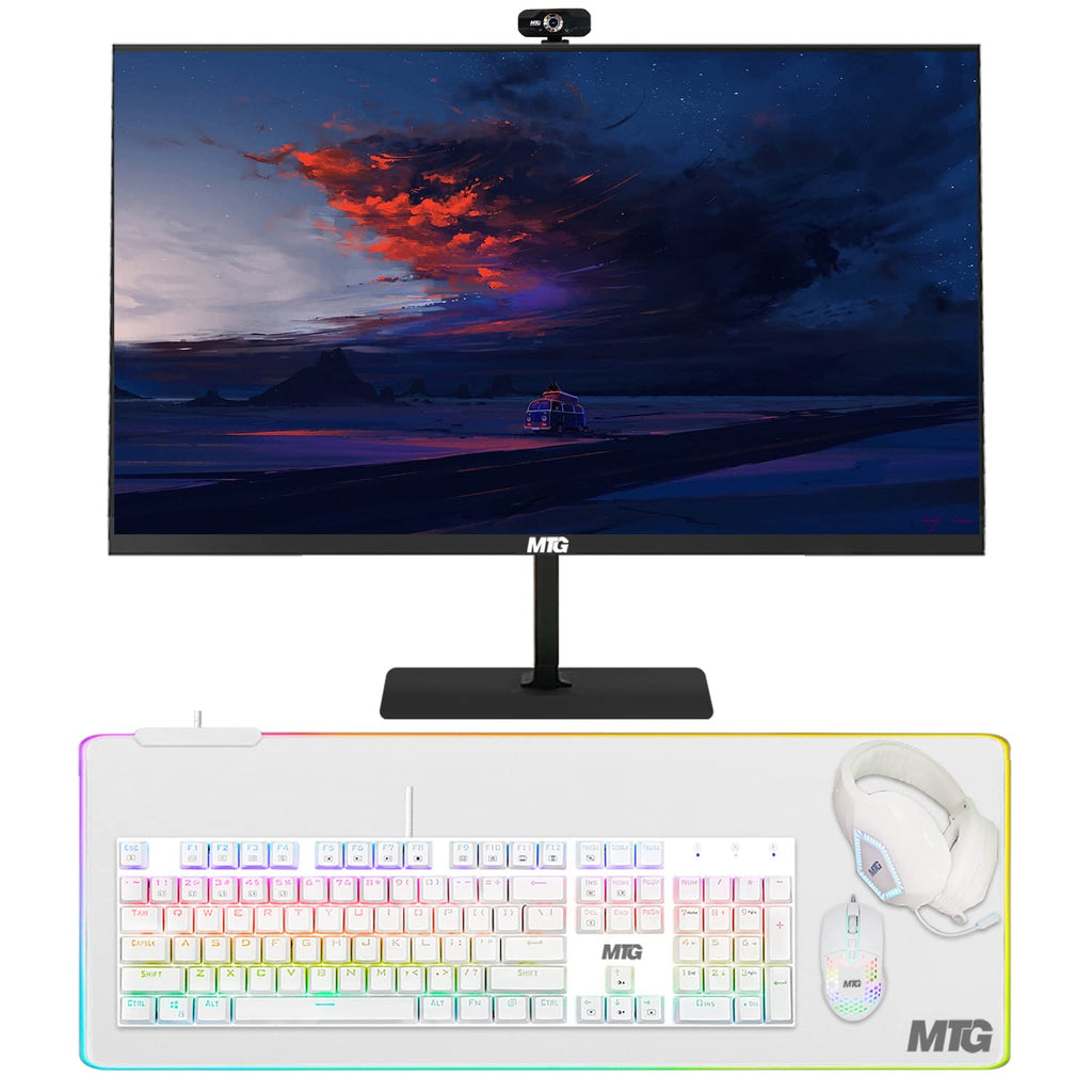 Restored TechMagnet All in one Desktop Computer,Cheetah 6,Intel Core i5 6th Gen 2.5 GHz,8GB DDR3,120GB SSD,27 inch LED Monitor,MTG Gaming Kit with Webcam,Windows 11 Pro (Renewed)