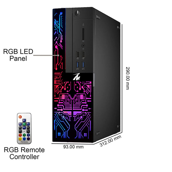 Restored TechMagnet Computer Desktop PC,Intel Core i3-6100,Siwa 6,16GB RAM,1TB HDD,27 Inch 165Hz Gaming Monitor,Gaming Kit,Windows 11 Pro (Renewed)