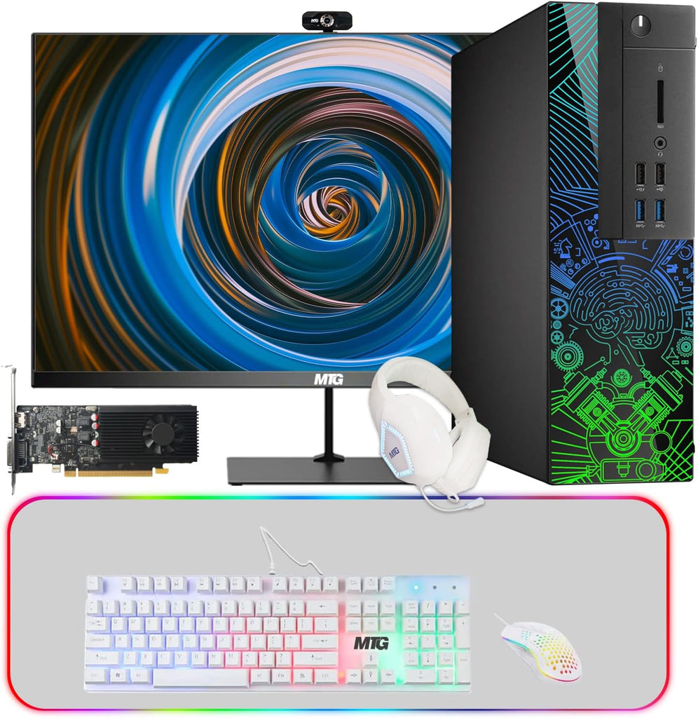 Lumos 8 Gaming Desktop PC,16GB RAM, RGB Kit Webcam, Win 10 Pro, Intel Core