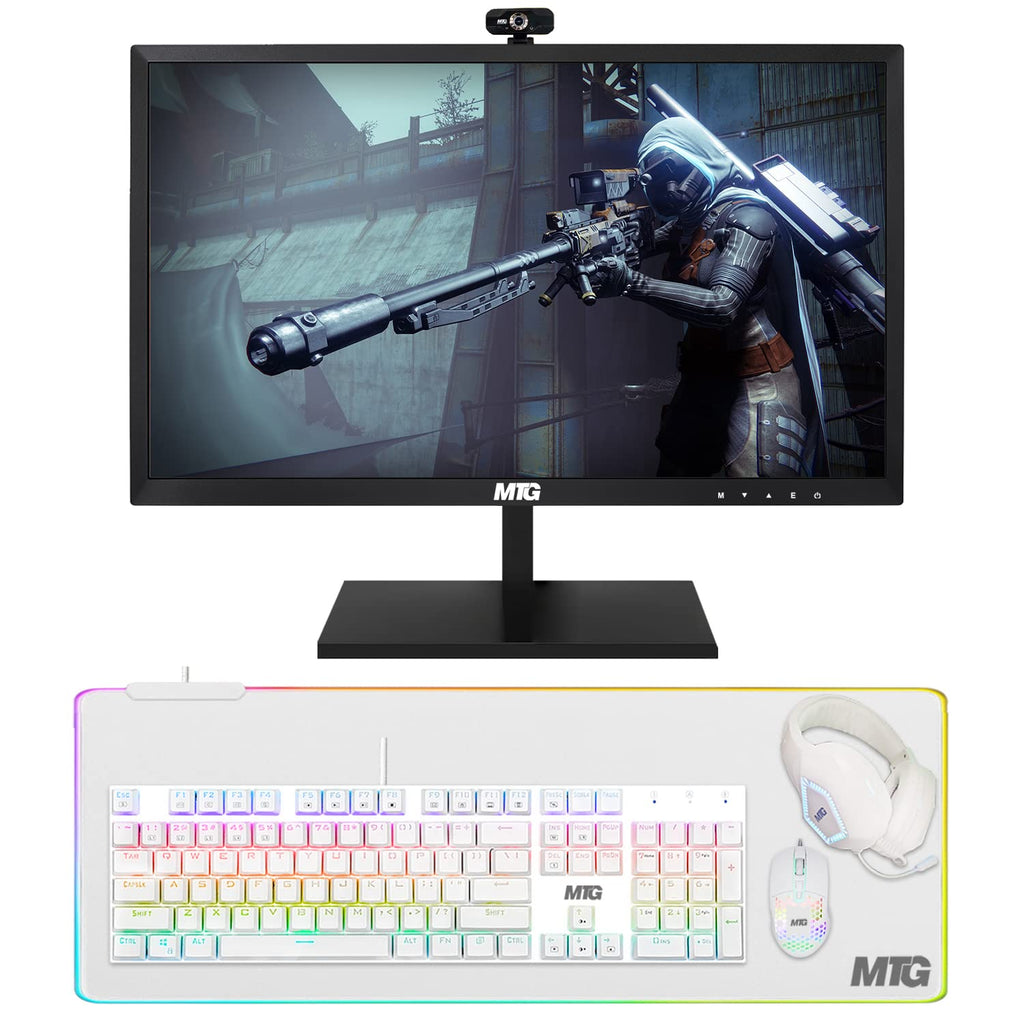 Restored TechMagnet All in one Desktop Computer,Cheetah 6,Intel Core i5 6th Gen 2.5 GHz,8GB DDR3,120GB SSD,27 inch LED Monitor,MTG Gaming Kit with Webcam,Windows 11 Pro (Renewed)