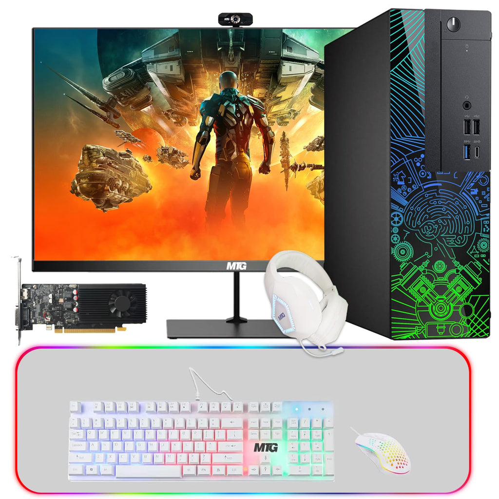 Restored Lumos 8 Gaming Desktop PC,Intel Core i7 8th Gen,16GB RAM,512GB SSD,GT 1030 2GB DDR5 Graphics Card,22 Inch 75hz Monitor,PCI-E Bluetooth | Wi-Fi,RGB Kit,Win 11 Home (Renewed)