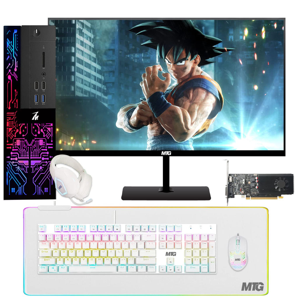 Restored TechMagnet Gaming PC Desktop,Intel Core i3-6100,Siwa 6,GT-1030 4GB DDR4,16GB RAM,480GB SSD + 1TB HDD,New MTG 22 Inch Monitor,Gaming Kit,Windows 11 Pro (Renewed)