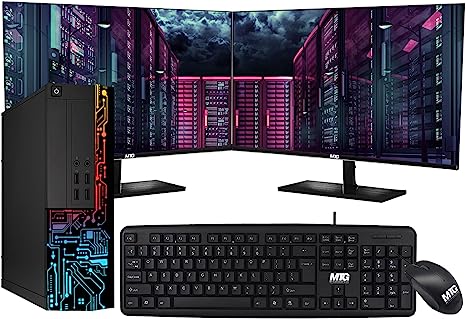 Computer Desktop PC, Intel Core i5, TechMagnet Siwa 3, MTG USB Wired Keyboard Mouse, WiFi, Windows 10 Professional (Renewed)