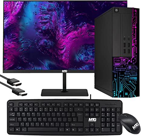 Computer Desktop PC, Intel Core i5, TechMagnet Siwa 3, MTG USB Wired Keyboard Mouse, WiFi, Windows 10 Pro (Renewed)