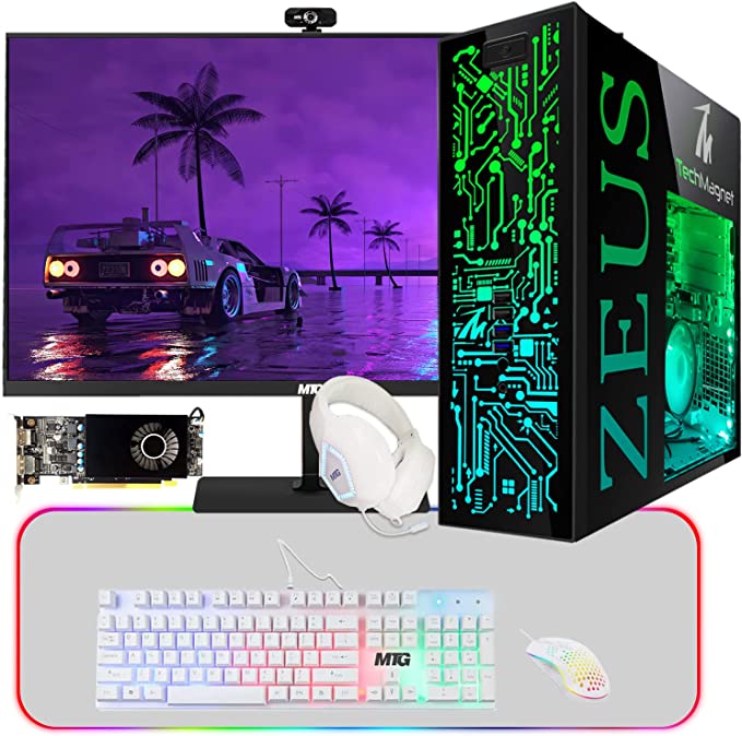 Gaming Desktop PC, Intel i7 6th Gen, TechMagnet Zeus Pro 6, 16GB RAM AMD RX 550 Graphic card