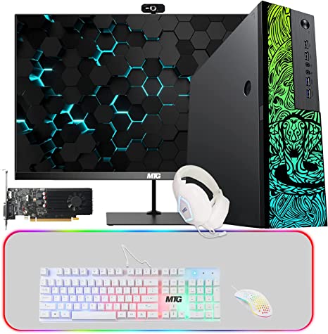 Gaming Desktop PC Computer, TechMagnet Cobra, Intel Core i5 12th Gen, GT 1030 Graphics, 32GB RAM, Wifi Bluetooth, 4 in 1 Gaming Kit, Webcam, Win 11 Home (Renewed)