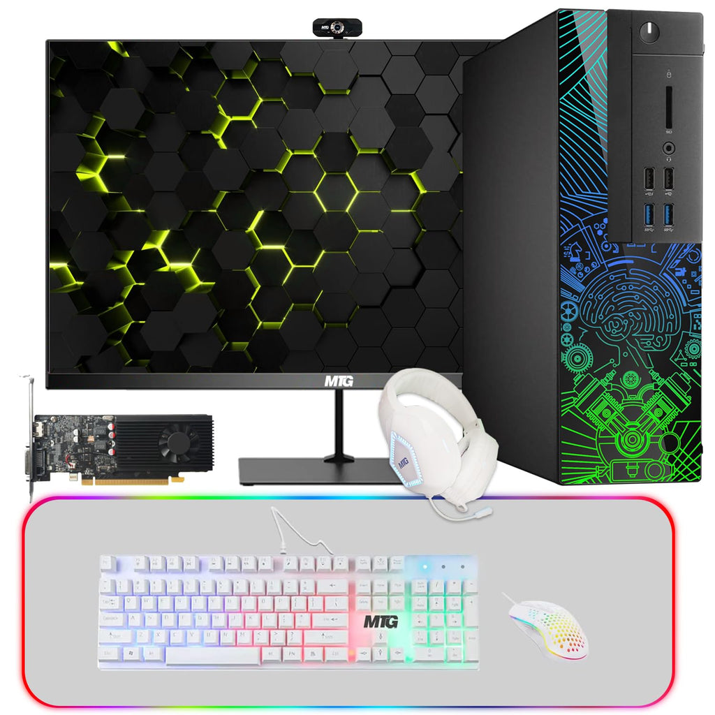 Restored Lumos 8 Gaming Desktop PC,Intel Core i7 8th Gen,16GB RAM,512GB SSD,GT 1030 2GB DDR5 Graphics Card,22 Inch 75hz Monitor,PCI-E Bluetooth | Wi-Fi,RGB Kit,Win 11 Home (Renewed)