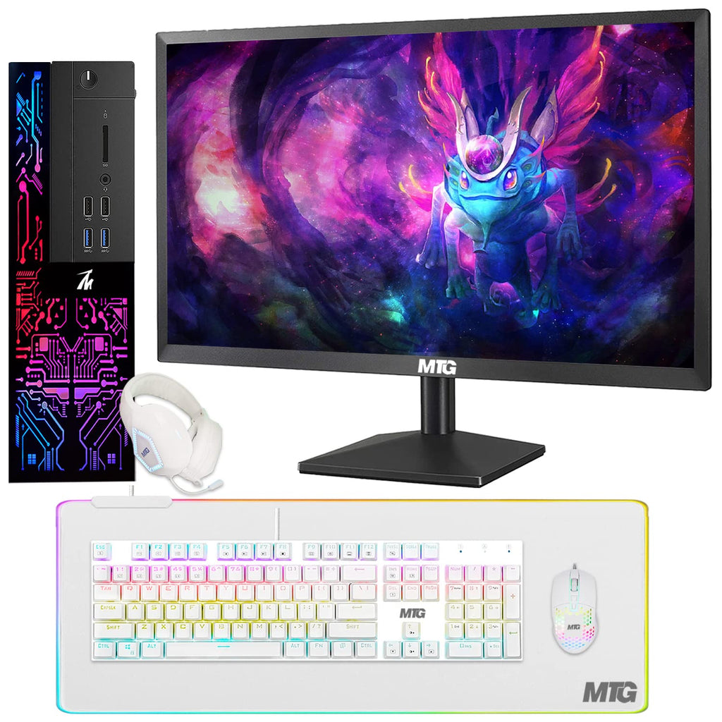 Restored TechMagnet Computer Desktop PC,Intel Core i5-6500,Siwa 6,16GB RAM,1TB HDD,27 Inch 165Hz Gaming Monitor,Gaming Kit,Windows 11 Pro (Renewed)