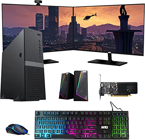 Gaming Desktop PC, Intel Core i5 8th Gen, TechMagnet Heera, AMD RX 550 Graphics, RGB Keyboard, Mouse, and Speaker