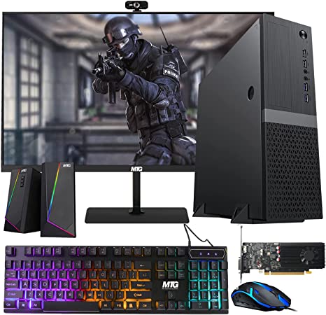 Gaming Desktop PC, Intel Core i5 8th Gen, TechMagnet Heera, AMD RX 550 Graphics, RGB Keyboard, Mouse, and Speaker