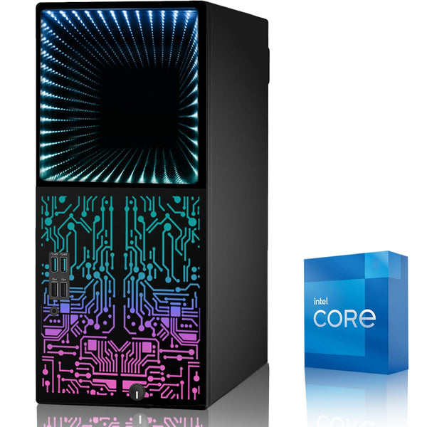 Restored Gaming PC Desktop Intel core i7 6th Gen,Horizon+,AMD RX-550 4GB DDR5,16GB RAM,1TB SSD + 2TB HDD,HDMI,DVI,VGA,RGB Keyboard Mouse,Windows 11 Professional (Renewed)