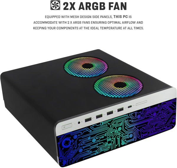 HP G4 Desktop Computer PC AMD Pro A10-9700 R7, 8GB & 16GB RAM, 256GB 512GB 1TB SSD, 24 Inch, RGB Speaker, RGB Keyboard with AI-Enabled Copilot Key, Mouse, 2X RGB Fan, Wi-Fi, Win 10 Pro (Renewed)