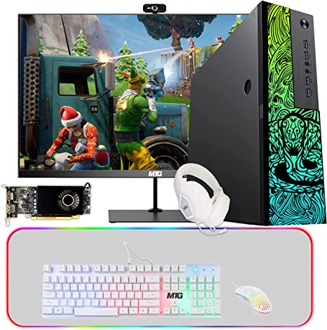 Gaming Desktop PC Computer, TechMagnet Cobra, Intel Core i5 12th Gen, AMD RX 550, 32GB RAM, Wifi Bluetooth, 4 in 1 Gaming Kit, Webcam, Win 11 Home (Renewed)