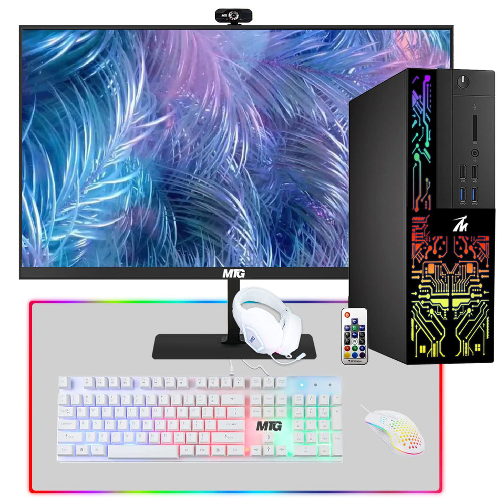 Restored TechMagnet Computer Desktop PC,Intel Core i5-6500,Siwa 6,New MTG 22 Inch Monitor,8GB RAM,500GB HDD,1GB Graphic Card,Gaming Kit,Webcam,WiFi,Windows 11 Pro (Renewed)