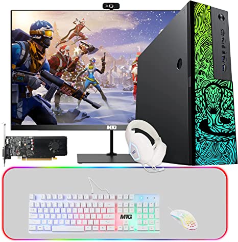 Gaming Desktop PC Computer, TechMagnet Cobra, Intel Core i5 8th Gen, GT 1030 Graphics, 32GB RAM, Wifi Bluetooth, 4 in 1 Gaming Kit, Webcam, Win 11 Home (Renewed)