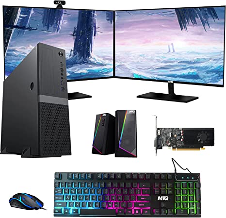 Gaming Desktop PC, Intel Core i5 8th Gen, TechMagnet Heera, AMD RX 550 Graphics, RGB Keyboard, Mouse, and Speaker