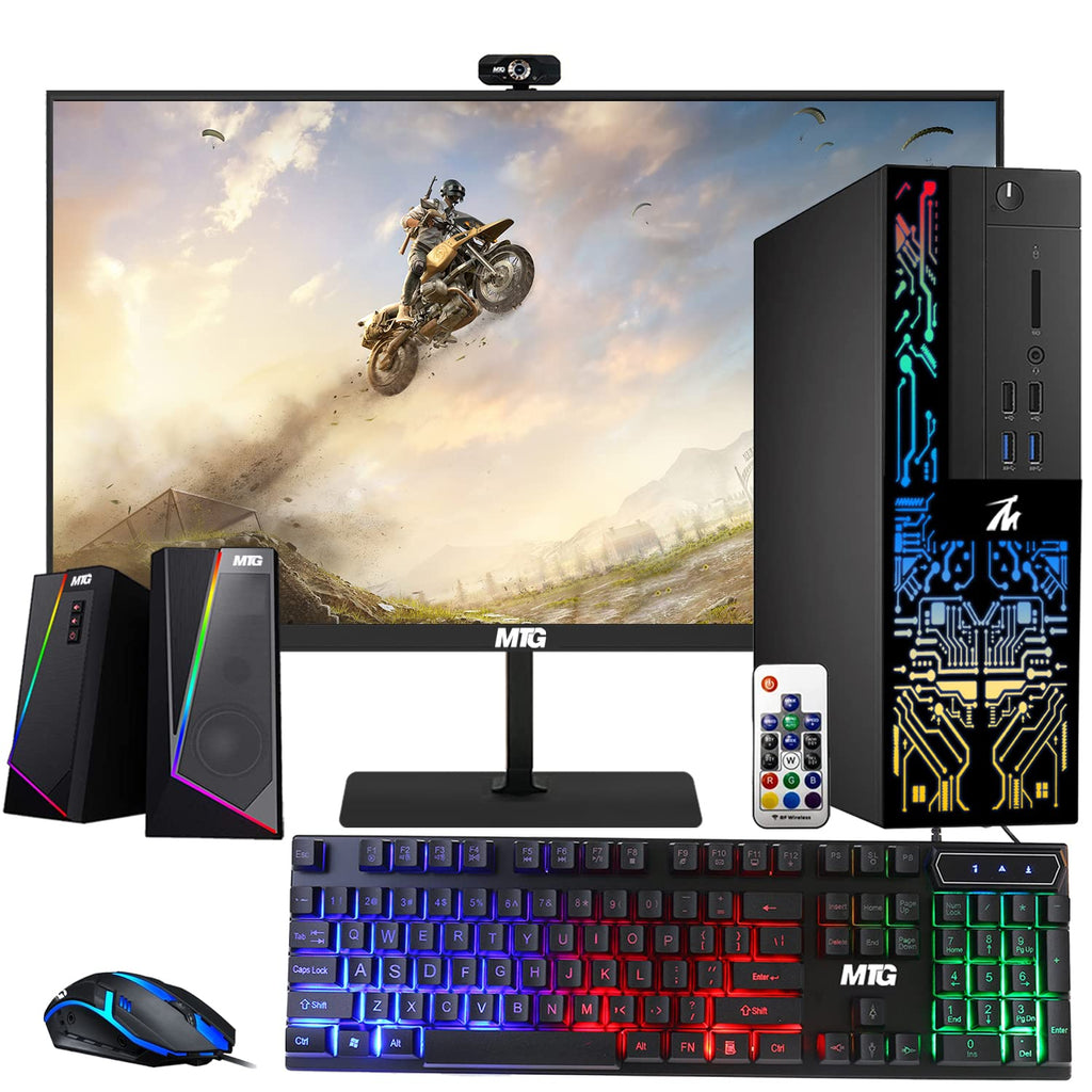 Restored TechMagnet Computer Desktop PC,Intel Core i5-6500,Siwa 6,New MTG 22 Inch Monitor,8GB RAM,500GB HDD,1GB Graphic Card,RGB Keyboard and Mouse,RGB Speaker,Webcam,WiFi,Windows 11 Pro (Renewed)