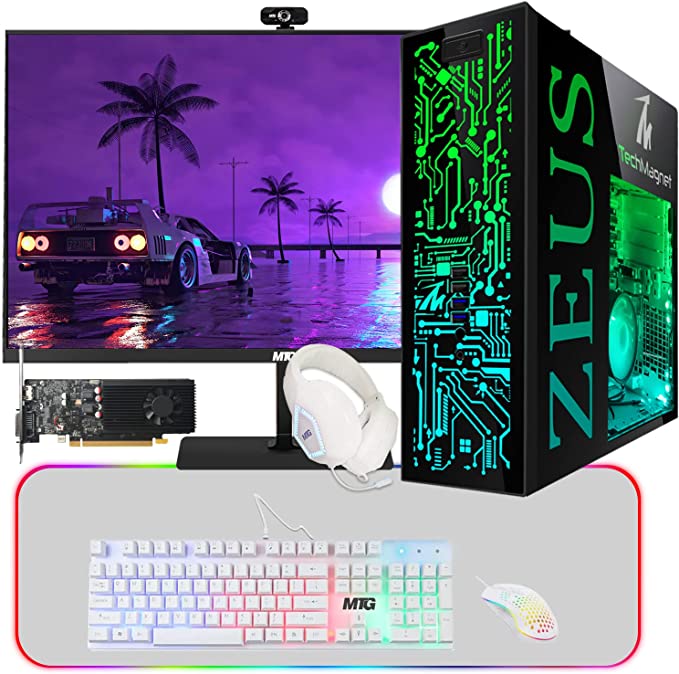 Gaming Desktop PC, Intel i7 6th Gen, TechMagnet Zeus Pro 6 16GB RAM Nvidia GT 1030  4GB DDR4 Graphic card