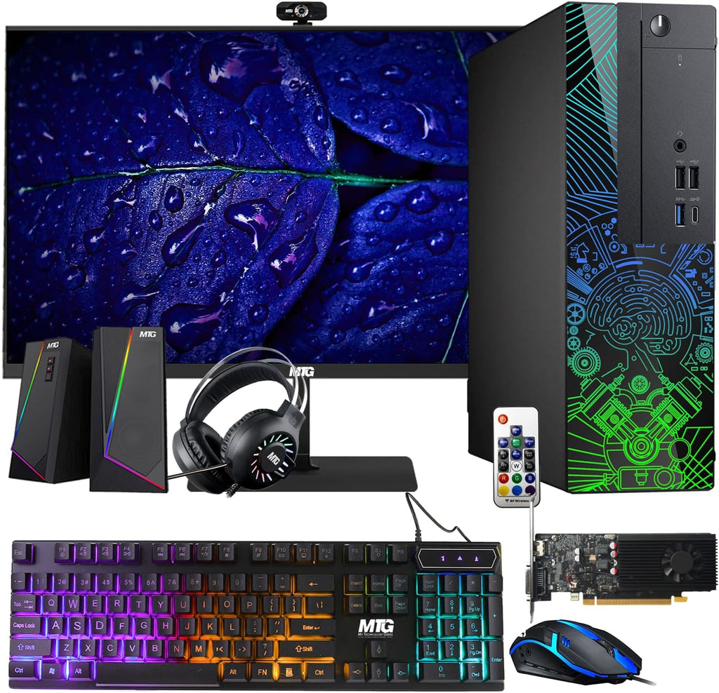 Lumos 8 Gaming Desktop PC,16GB RAM, RGB Keyboard, Mouse and Speaker, Webcam, Win 11 Pro, Intel Core