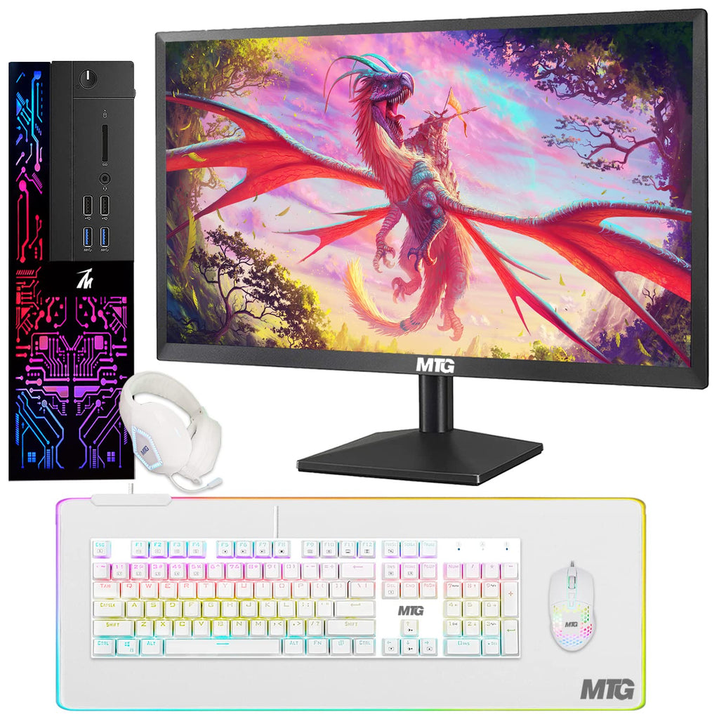 Restored TechMagnet Computer Desktop PC,Intel Core i5-6500,Siwa 6,16GB RAM,1TB HDD,27 Inch 165Hz Gaming Monitor,Gaming Kit,Windows 11 Pro (Renewed)