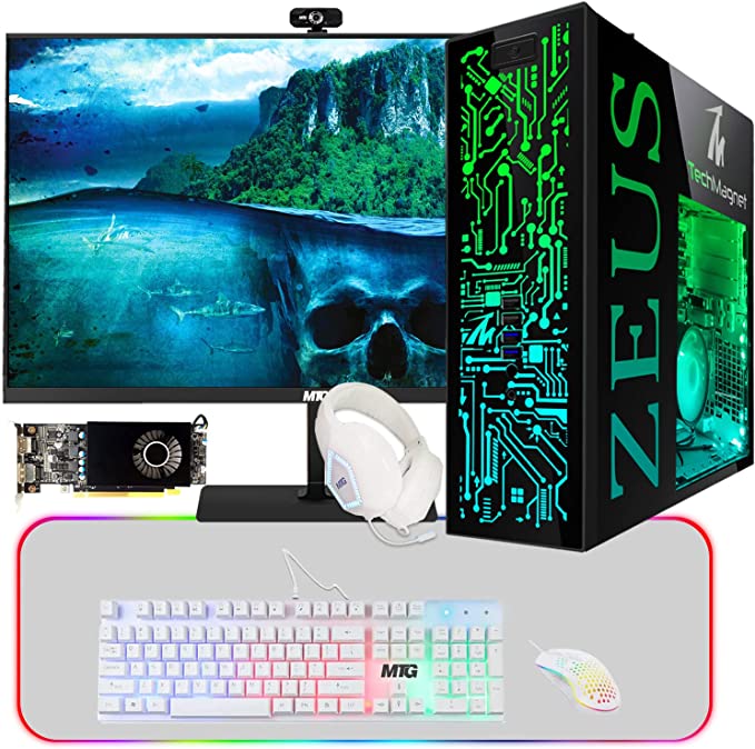 Gaming Desktop PC, Intel i5 6th Gen, TechMagnet Zeus Pro 6, 16GB RAM AMD RX 550 Graphic card