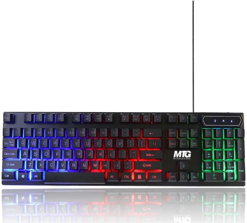 MTG Gaming Wired Keyboard with RGB LED Backlight Pack of 20